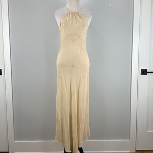 Victoria's Secret Cream Halter Chemise